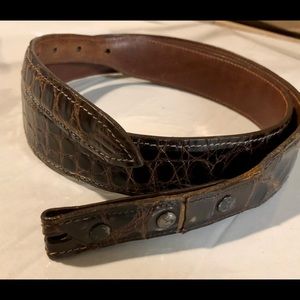 Kenedrich Alligator Men’s Dark Brown Belt Size 36